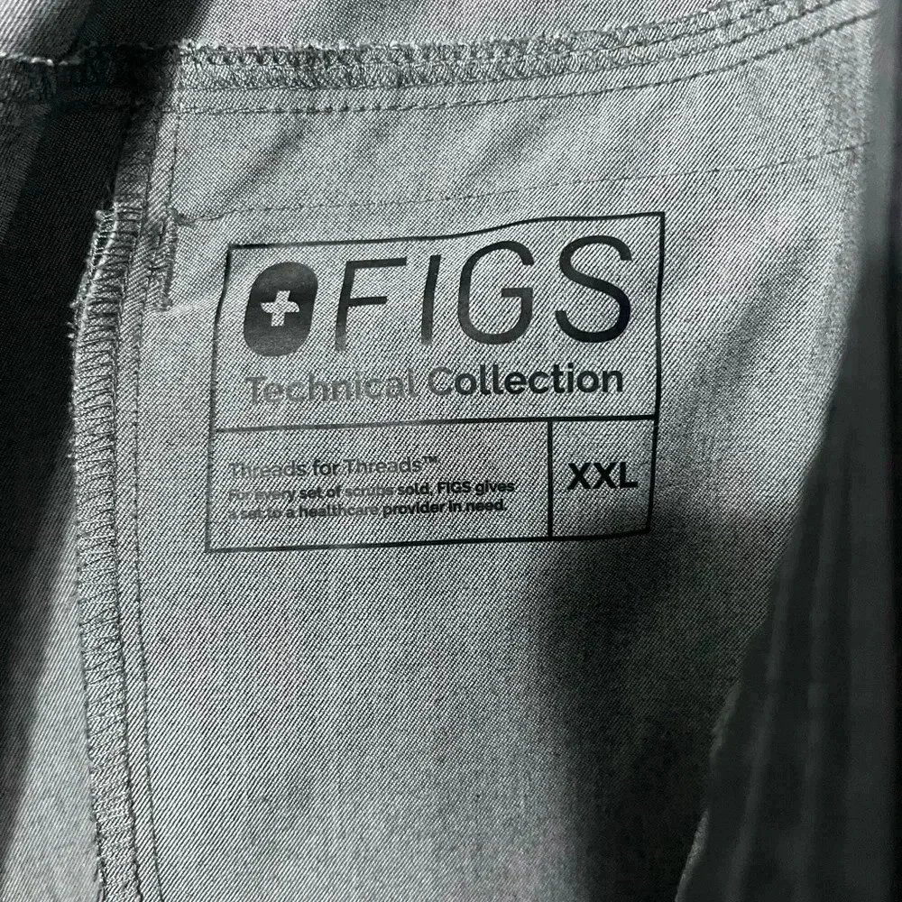 FIGS Scrubs Pants Bottoms Technical Collection Gray Men’ s Axim M Inseam 28.5”